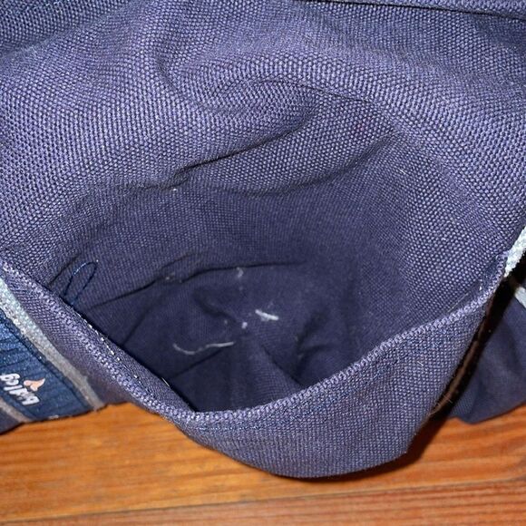 Birddogs Navy Blue Cotton Canvas Gym Duffle Bag 16x11 Preppy Travel - Picture 10 of 11